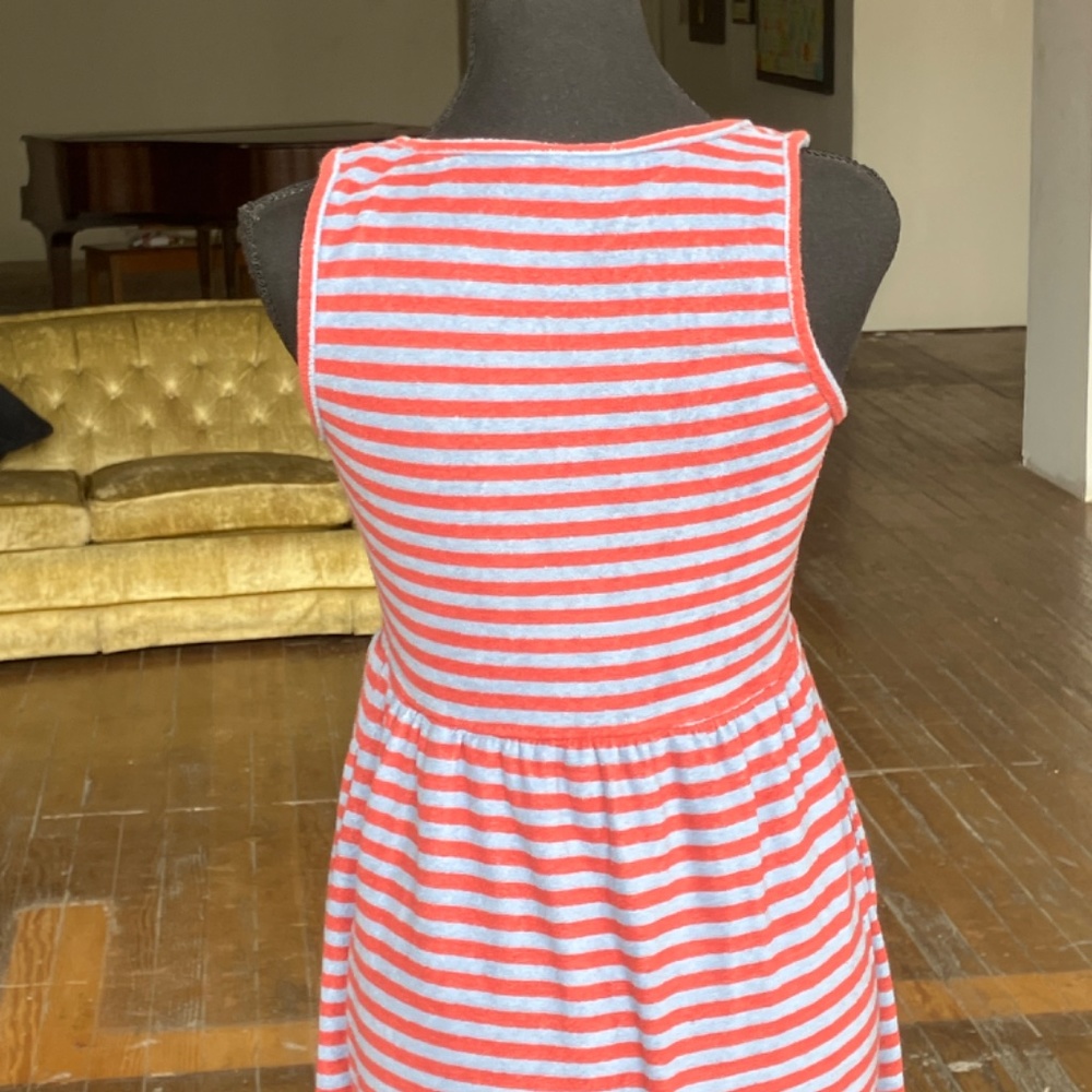 Revolve DRA periwinkle, and coral ruffled him sleeveless dress - Picture 7 of 8